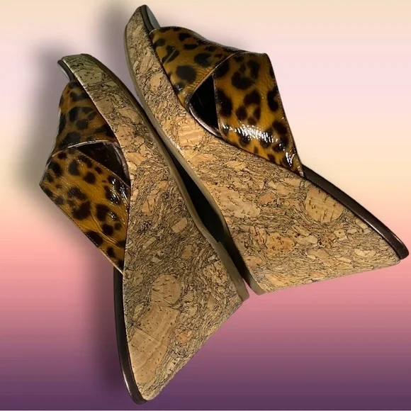 Brighton Leopard Print Wedge Sandals - Picture 7 of 16